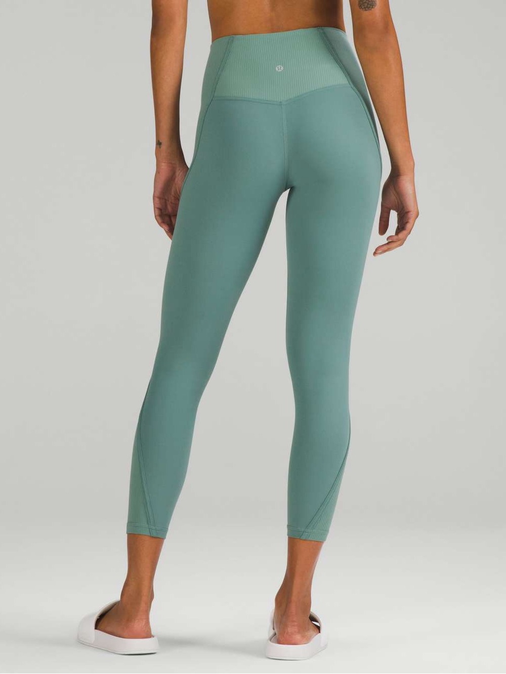 Lululemon Align Ribbed Panel High-Rise Tight 25" in Tidewater Teal | Size 6
